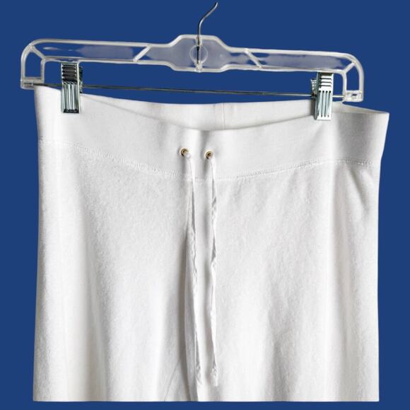 VTG Vintage Juicy Couture White Terry Capri Pant 2002-2006 Size Small Comfy S - Picture 3 of 9